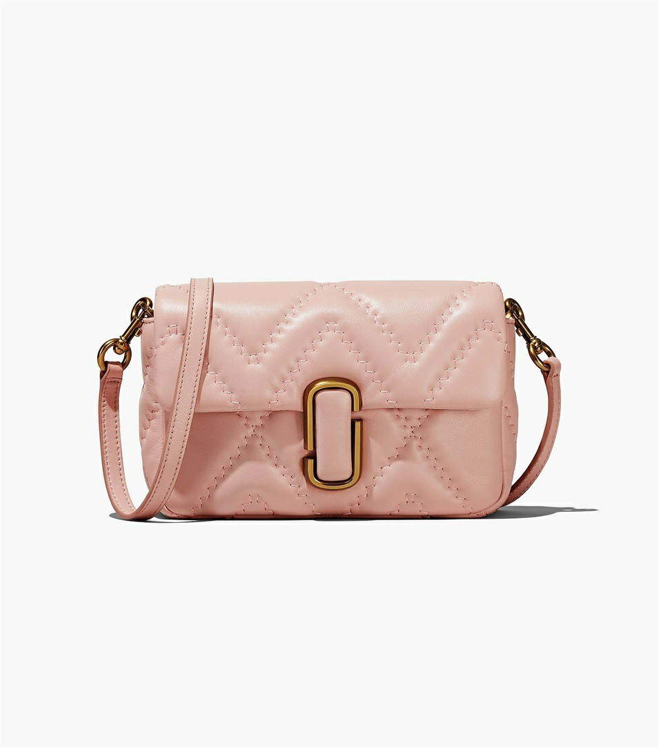 Rose Women's Marc Jacobs The Quilted Leather J Marc Shoulder Bags | GZX-125943