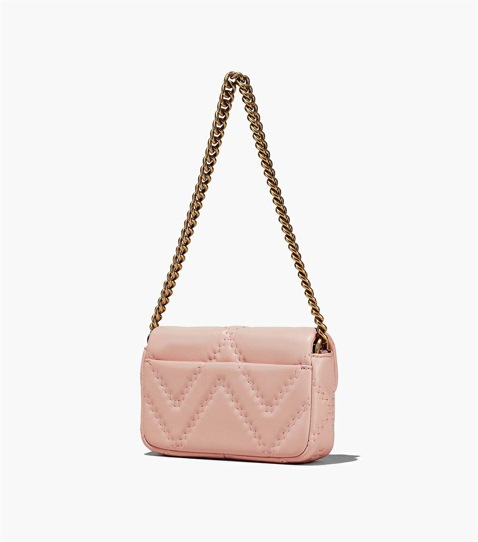 Rose Women's Marc Jacobs The Quilted Leather J Marc Mini Shoulder Bags | ISP-054819