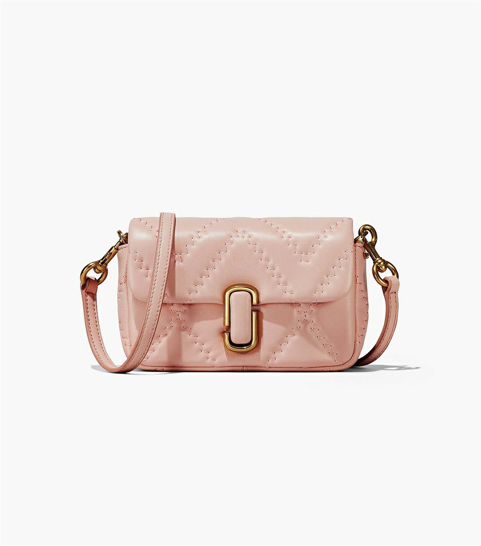 Rose Women's Marc Jacobs The Quilted Leather J Marc Mini Shoulder Bags | ISP-054819