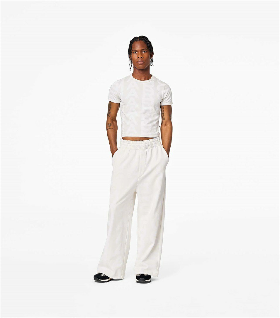 White Women's Marc Jacobs The Monogram Oversized Pants | DEC-163095