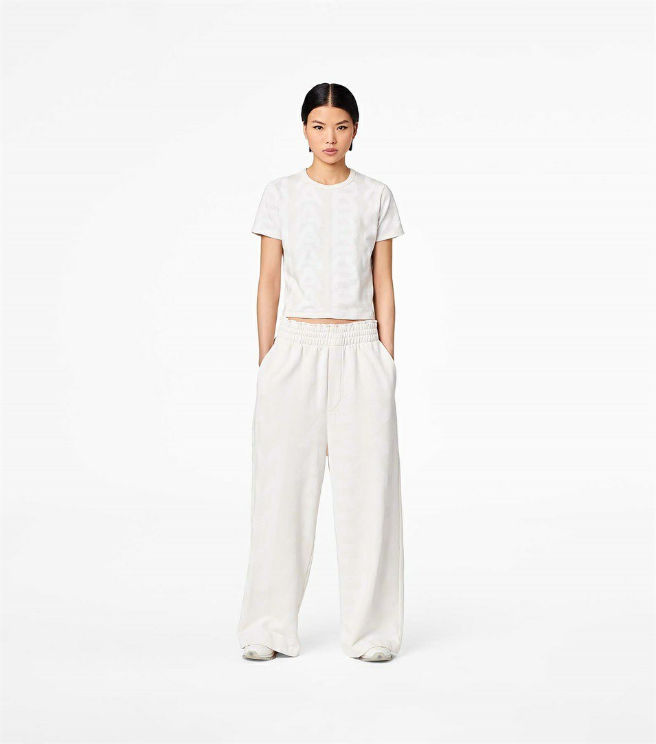 White Women's Marc Jacobs The Monogram Oversized Pants | DEC-163095