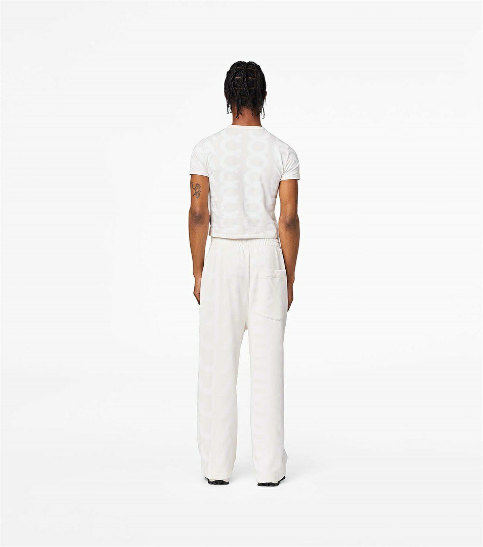 White Women's Marc Jacobs The Monogram Oversized Pants | DEC-163095