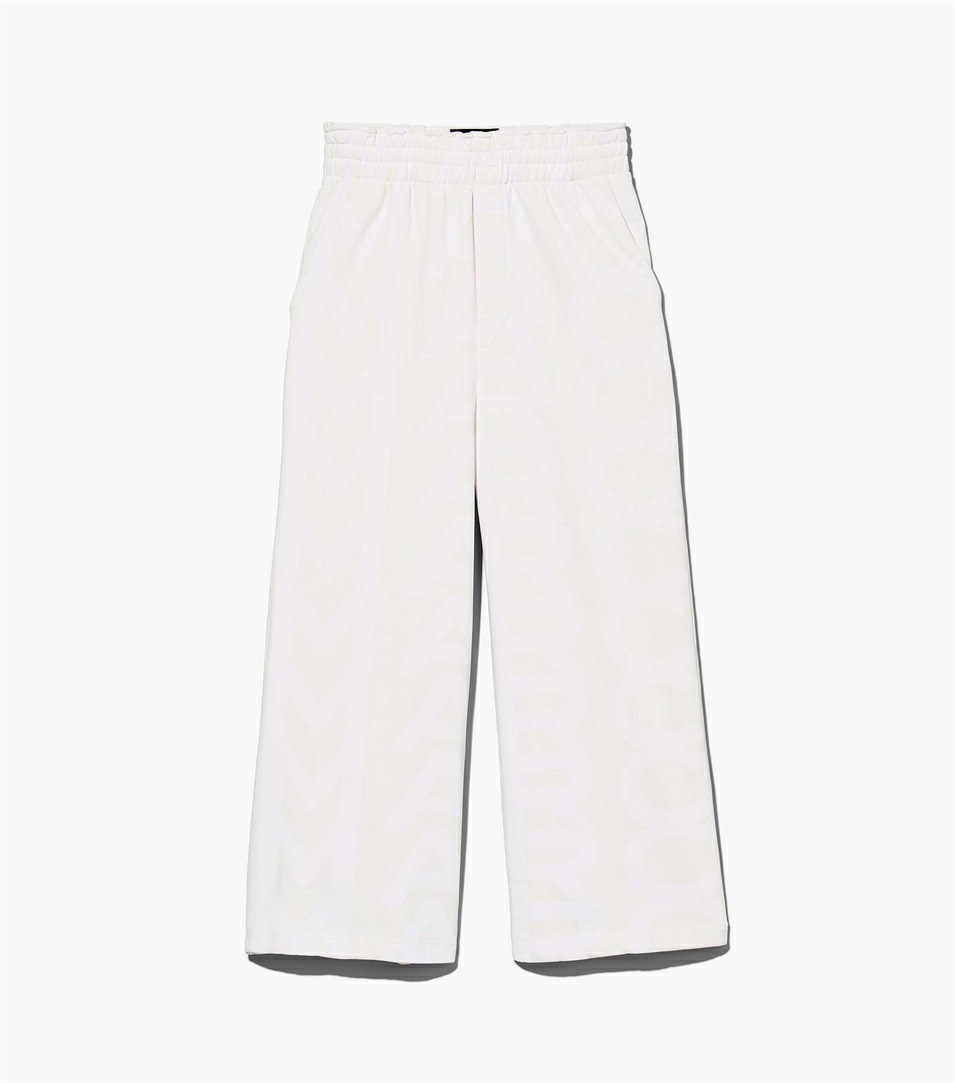 White Women\'s Marc Jacobs The Monogram Oversized Pants | DEC-163095