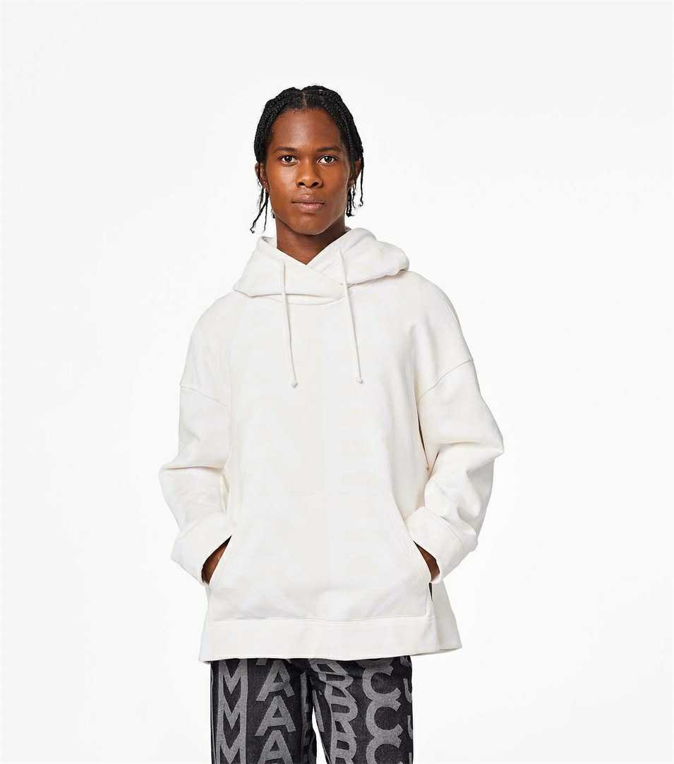 White Women's Marc Jacobs The Monogram Oversized Hoodie | URM-089627