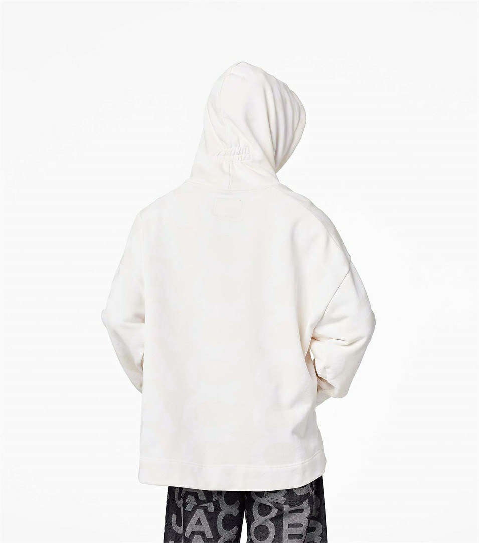 White Women's Marc Jacobs The Monogram Oversized Hoodie | URM-089627