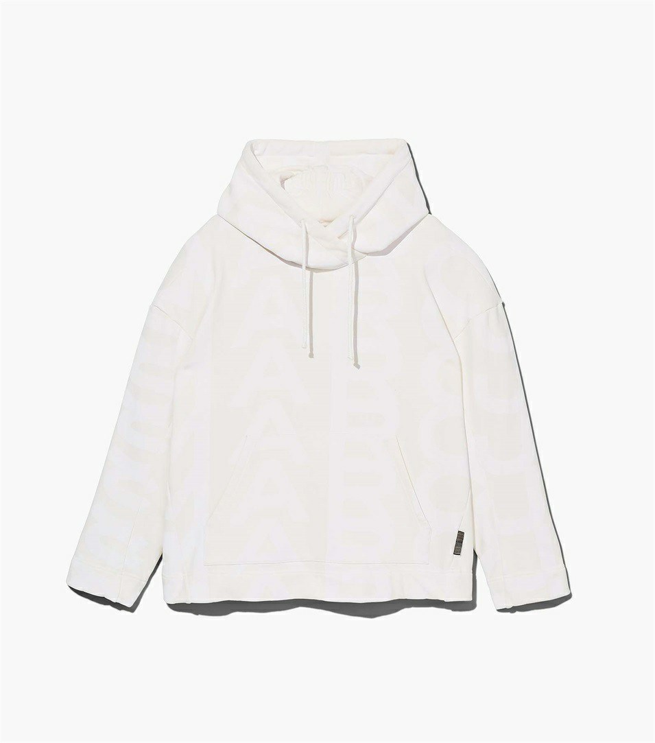 White Women\'s Marc Jacobs The Monogram Oversized Hoodie | URM-089627