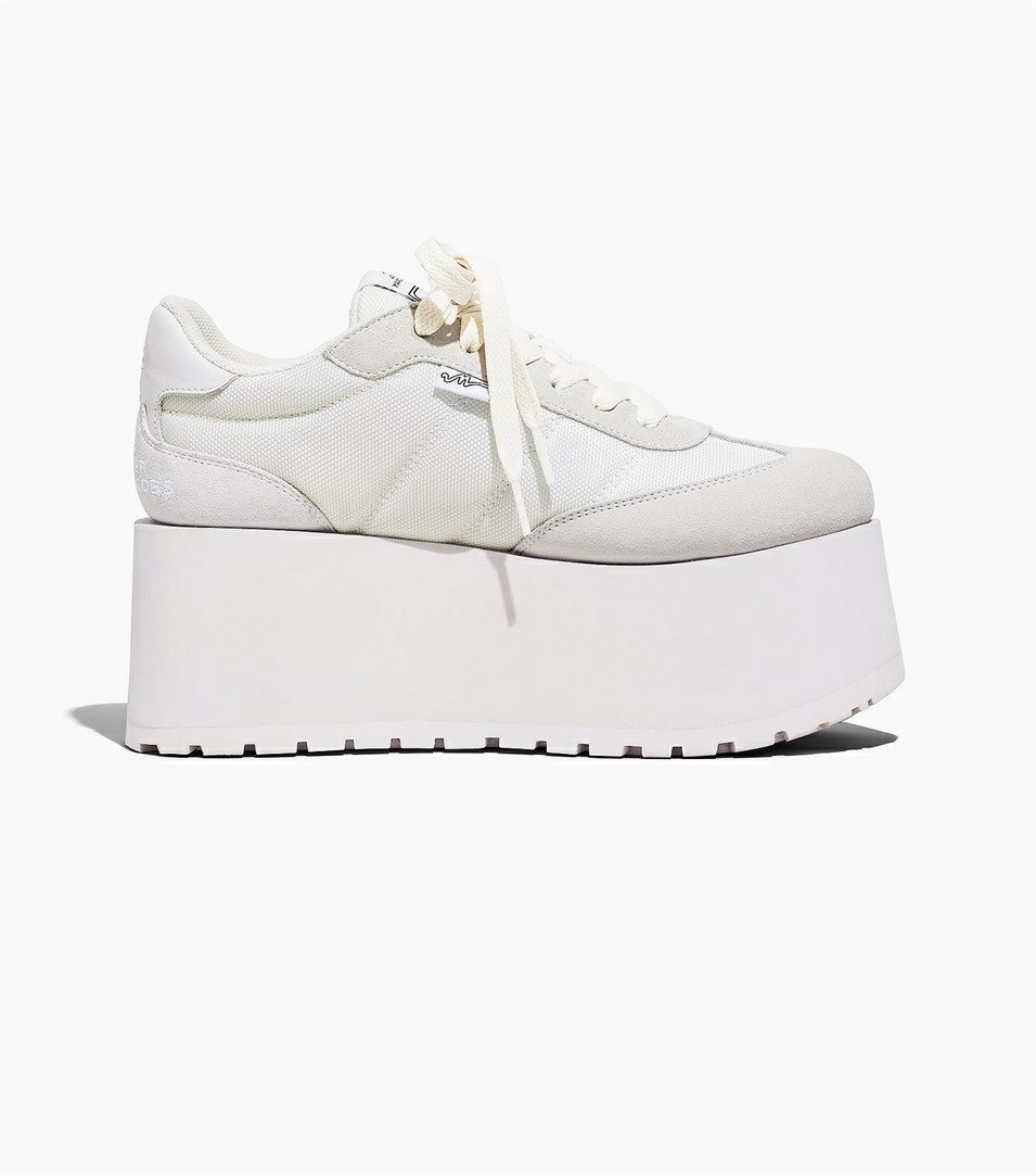 White Women's Marc Jacobs The Platform Sneakers | EVC-903815