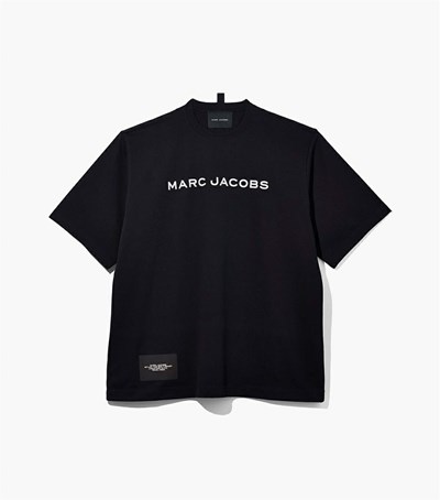 Black Women's Marc Jacobs The Big T Shirts | PJI-749052