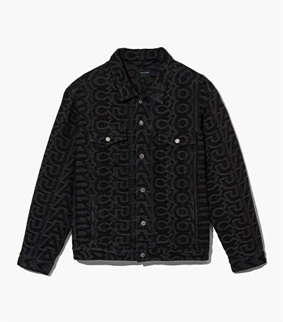 Black Women's Marc Jacobs The Monogram Denim Jackets | NOF-761032