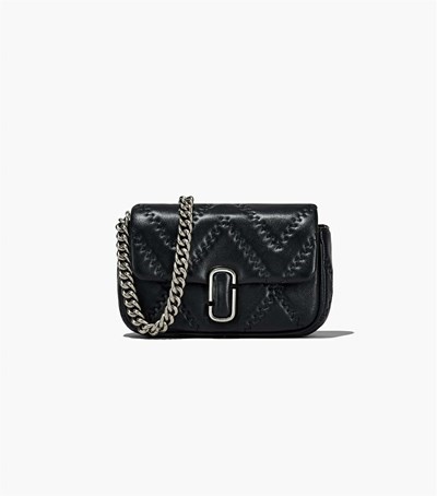 Black Women's Marc Jacobs The Quilted Leather J Marc Mini Shoulder Bags | BYP-807419