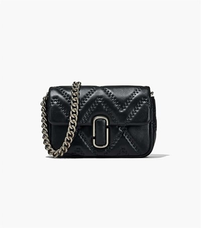 Black Women's Marc Jacobs The Quilted Leather J Marc Shoulder Bags | SVW-870265