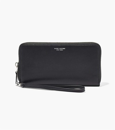 Black Women's Marc Jacobs The Slim 84 Continental Wristlet Wallets | SBK-261053