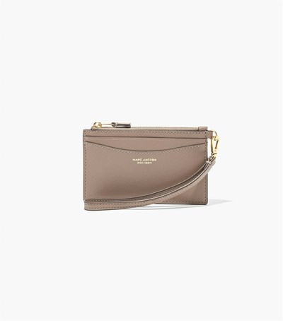 Black Women's Marc Jacobs The Slim 84 Top Zip Wristlet Wallets | CIO-168720