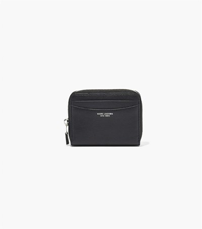 Black Women's Marc Jacobs The Slim 84 Zip Around Wallets | YAO-873591