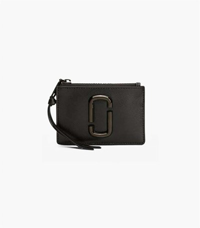 Black Women's Marc Jacobs The Snapshot Dtm Top Zip Multi Wallets | ECD-249710