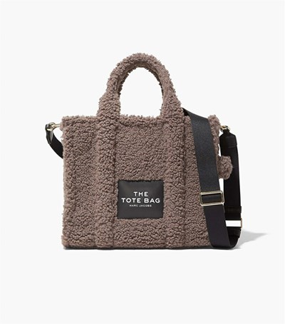 Grey Women's Marc Jacobs The Teddy Medium Tote Bags | SGL-457698