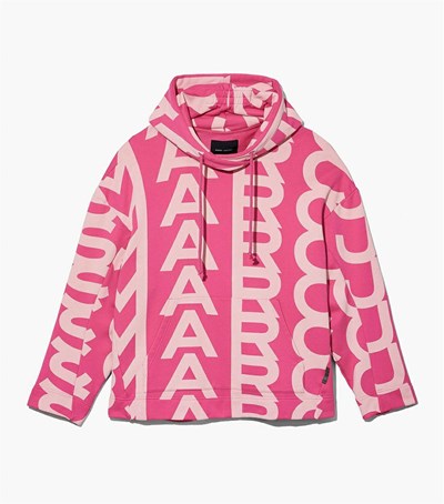 Light Pink / Pink Women's Marc Jacobs The Monogram Oversized Hoodie | UDM-829145