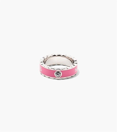 Pink / Silver Women's Marc Jacobs The Scallop Medallion Jewelry | XAE-851390