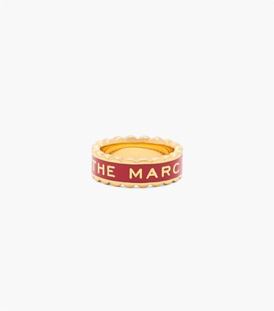 Red / Gold Women's Marc Jacobs The Scallop Medallion Jewelry | QRF-310678